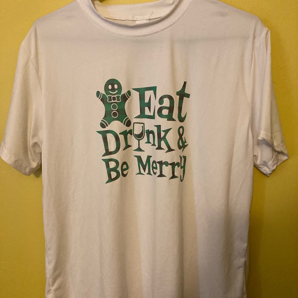 Christmas T-shirt eat drink and be merry